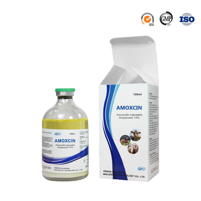 Amoxicillin Injection 100ml Veterinary Antiparasitic Drugs For Cattle Respiratory Tract