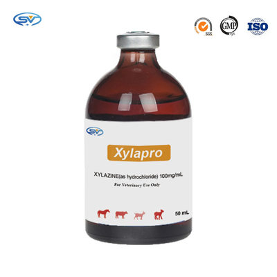Veterinary Injectable Drugs 100mg Xylazine Hydrochloric Injection For horses and Cervidae Sedatives And Antiemetic