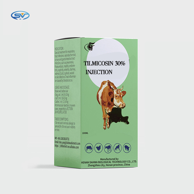 Veterinary Injectable Drugs Cattle Tilmicosin Phosphate Subcutaneous Tilmicosin Injection 30% CAS108050-54-0