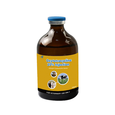 Veterinary Injectable Drugs Oxytetracycline HCl 20% Injection For Cattle Sheep Goats Dogs Animal Medicines