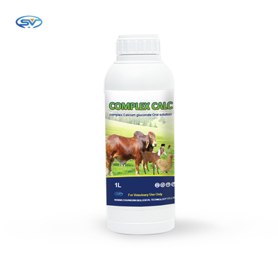 Chinese GMP Factory Complex Calcium Gluconate Oral Solution For Cattle Sheep Horses