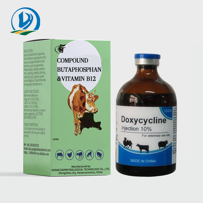 Compound Butaphosphan 10% Vitamin B12 Injection For Animal Nutrition Immunity