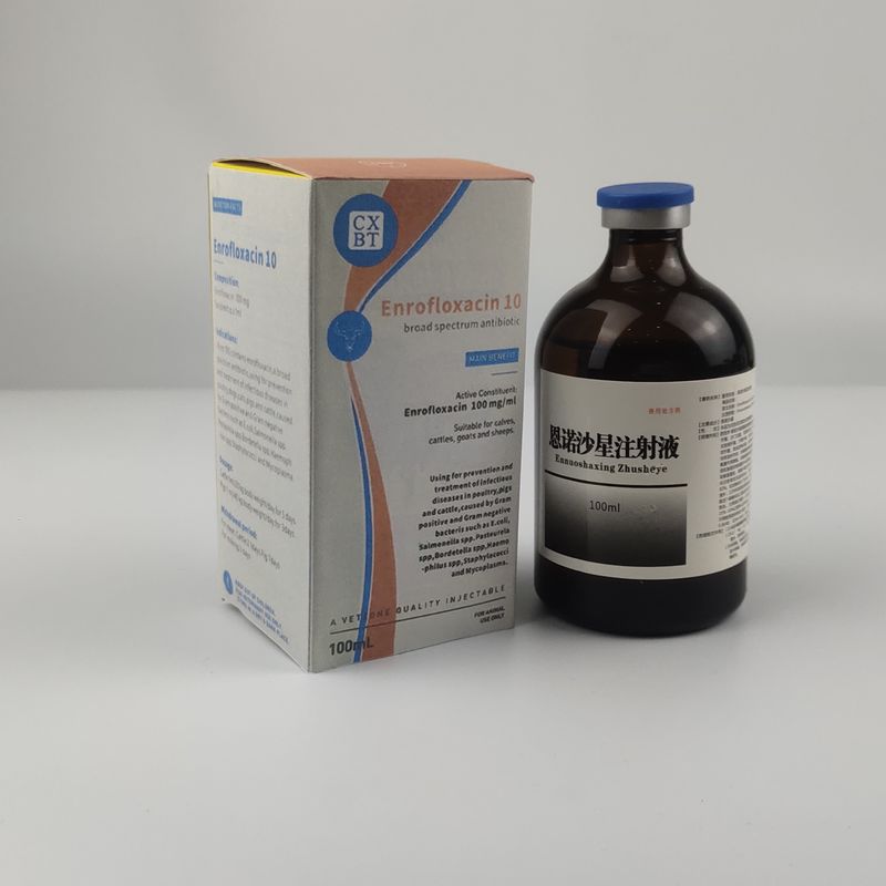 CHBT Enrofloxacin 10% Veterinary Injectable Drugs Quinolones 100ml