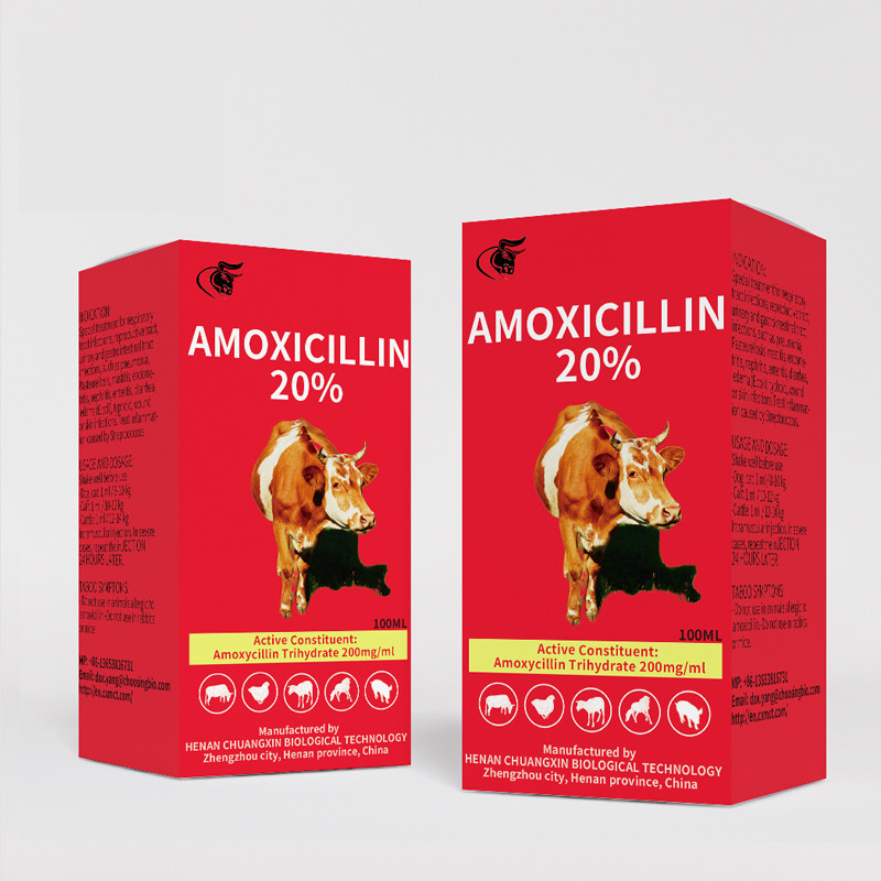 Poultry Fever Abdominal Injection Amoxicillin 20% 50ml 100ml