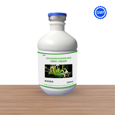 Oral Solution Medicine Shuanghuanglian Oral Liquid Herbal Medicine 1000ml For Animal With GMP