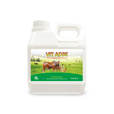 Oral Solution Medicine 500ml 1000ml Vitamin AD3E Oral solution Use To Cattle Poultry Dogs And Cats