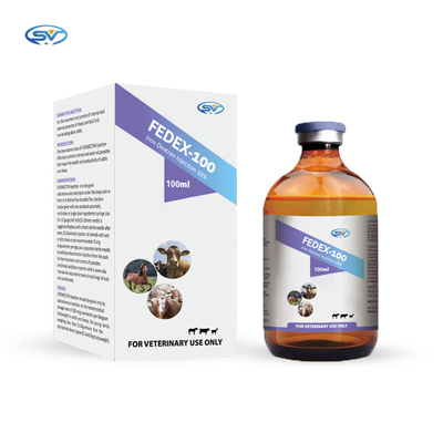 Veterinary Medicine Drugs 10% Iron Dextran Injection For Livestock Iron Deficiency Anemia