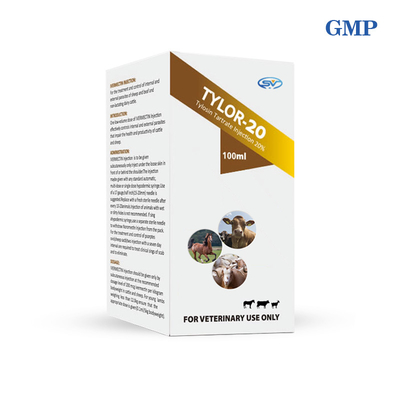 20% Tylosin Tartrate Injection For Cattle Camel Sheep Horses Livestock
