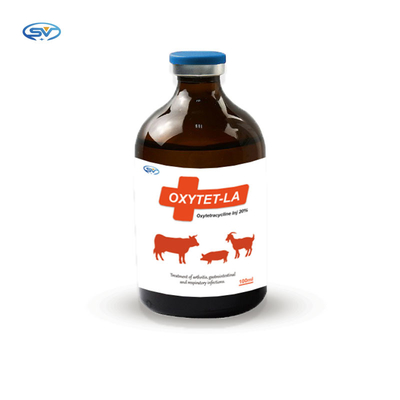Veterinary Injectable Drugs Tetracycline Antibiotics Oxytetracycline Hydrochloride 200mg Injectable