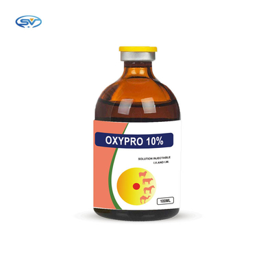 Veterinary Injectable Drugs Oxytetracycline HCl 100mg For Cattle Sheep Dogs