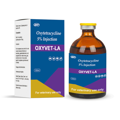 Veterinary Injectable Drugs Oxytetracycline 5% Injection Parasite Drugs For Cattle Pigs