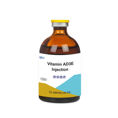 Veterinary Injectable Drugs Vitamin Ad3e Injection For Cattle Sheep 100ml / Bottle
