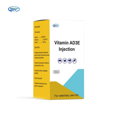 100ml / Bottle Vitamin Ad3e Injection For Cattle Sheep