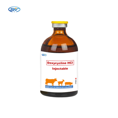 10% Veterinary Injectable Drugs Antibiotic Injection Animal Type Doxycycline Hydrochloride Injection