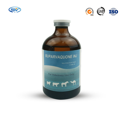 GMP Veterinary Injectable Drugs Buparvaquone 50mg/Ml For Cattle Calves Sheep Goats Dogs Cats