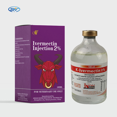 Veterinary Injectable Drugs Ivermectin 1% Injection For Cattle And Swine Parasitic Diseases 50ml 100ml