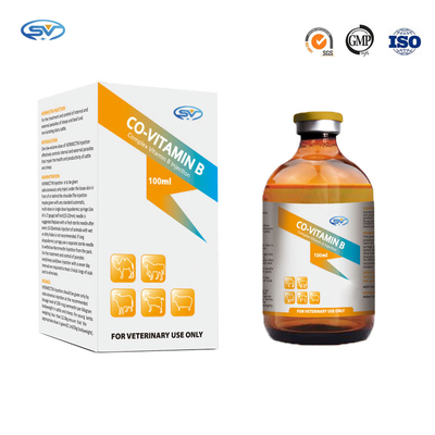 Veterinary Injectable Drugs Complex Vitamin B Injectable For Cattle Sheep 50ml / 100ml