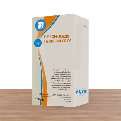 Veterinary Injectable Drugs Antibacterial Enrofloxacin injection For livestock 50ml 100ml