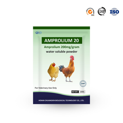 Water Soluble Antibiotics Amprolium 20% Water Soluble Powder For  coccidiostat