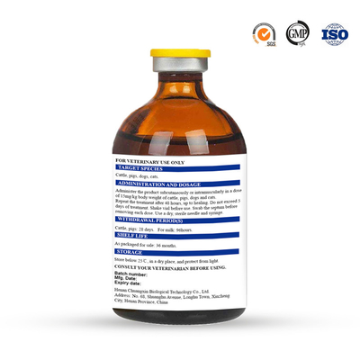 20% 100ml Veterinary Antiparasitic Drugs Amoxicillin Injection For Cattle Infection
