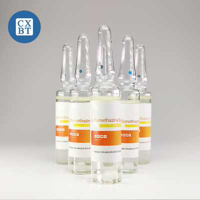 Veterinary Injectable Drugs Sulfamethazine Sodium Injection 10ml For Cattle Sensitive Bacteria In Livestock