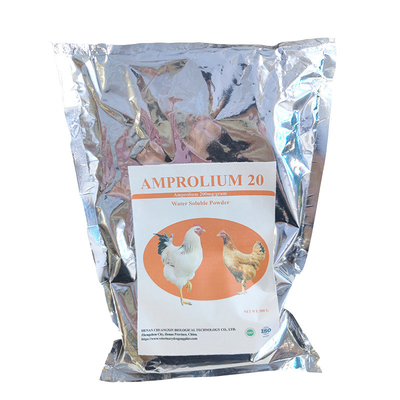 20% Amprolium Hydrochloride Water Soluble Powder For Calves Goats Sheep / Poultry