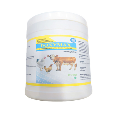 Veterinary Medicine Water Soluble Antibiotics Doxycycline 50% Soluble Powder For Pharmaceutical