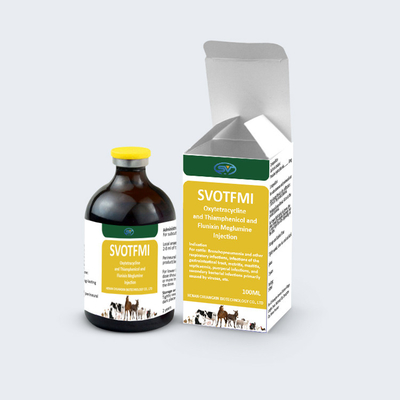 Veterinary Injectable Drugs Compound Oxytetracycline  And Thiamphenicol And Flunixin Meglumine Injection