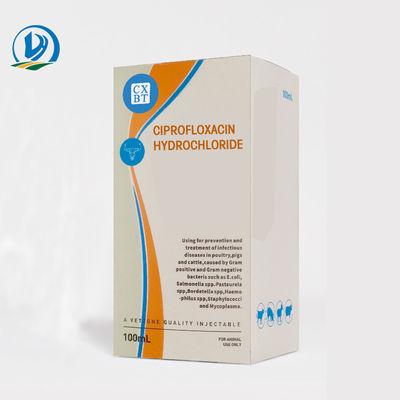 Veterinary Medicine Drugs Antiurinary 2% Ciprofloxacln Hydrochloride 100ml For Gram Bacterial Infection