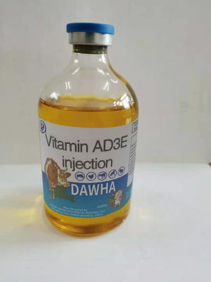 GMP OEM Veterinary Injectable Drugs Vitamin AD3E Injection For Cattle