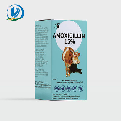 Amoxicillin 15% Veterinary Antiparasitic Drugs 50ML 100ML Cattle Sheep