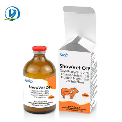 Veterinary Injectable Drugs Oxytetracycline 20% And Thiamphenicol 10% And Flunixin Meglumine 2% Injection
