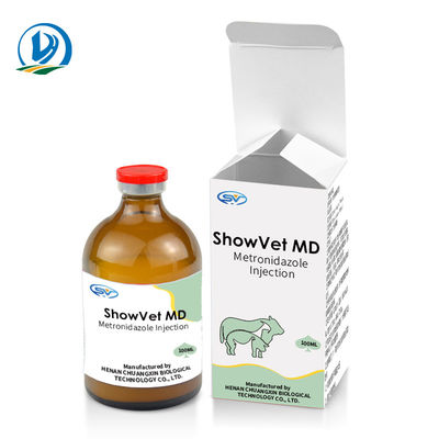 GMP Veterinary Injectable Drugs Metronidazole Injection 100ml For Cattle Horse Sheep Pig Camel