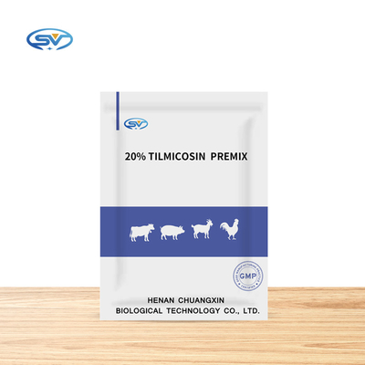 Veterinary Medicine Drugs Light Yellow Tilmicosin 20% Premix Granules For Pigs , Chickens , Cows , Goats