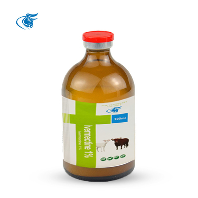 Veterinary Injectable Drugs Raw Materials Ivermectin 1% 100ml For Injection Antiparasitic Drugs