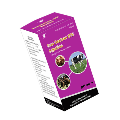 Veterinary Injectable Drugs Iron Dextran Injection 10% For Cattle Sheep Goats