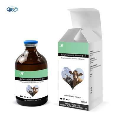 Veterinary Injectable Drugs Compound Butaphosphan 10% Vitamin B12 Animal Nutrition Immunity