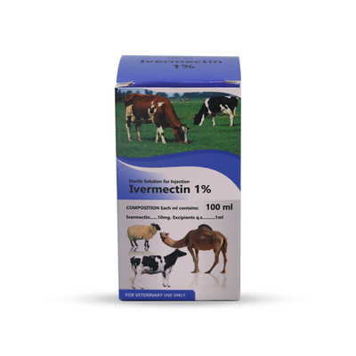 Veterinary Injectable Drugs Raw Materials Ivermectin 1% For Injection Antiparasitic Drugs