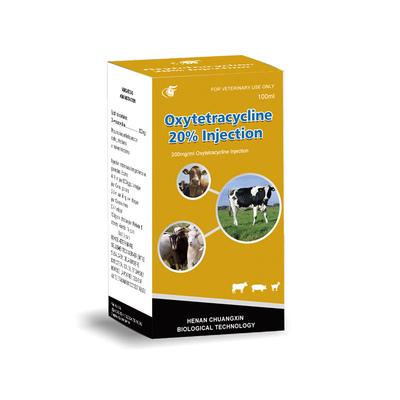 Oxytetracycline HCl 20% Injection For Cattle Sheep Goats Dogs Animal Medicines